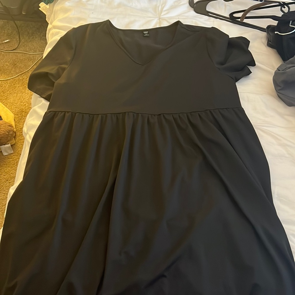 Black baby doll dress